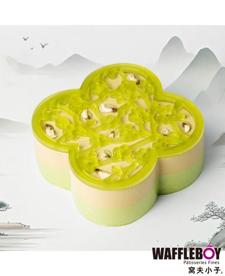 槐花与茶乳酪蛋糕